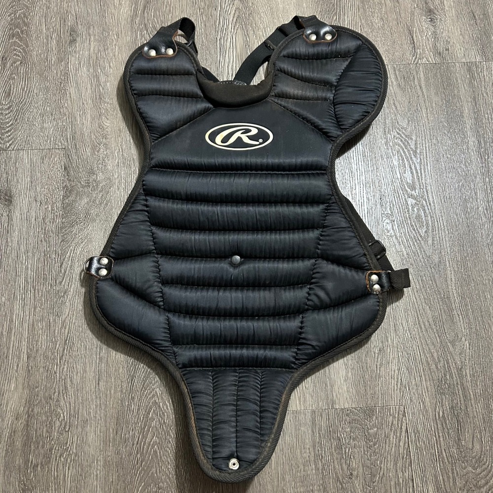 Rawlings Catchers Chest Protector Ages 9-12 Black LLBP-1 Baseball Gear